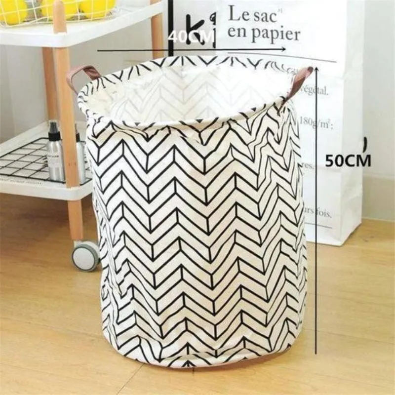 Vector Art Nursery Storage Laundry Basket