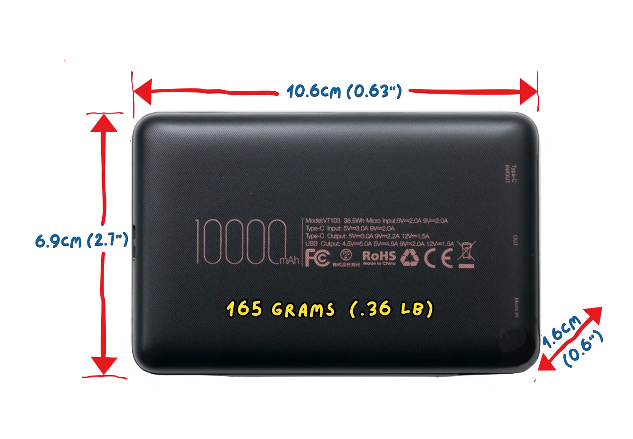 Veektomx Power Bank (model VT103)