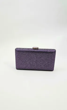 Victoria Diamante Clutch (Purple)