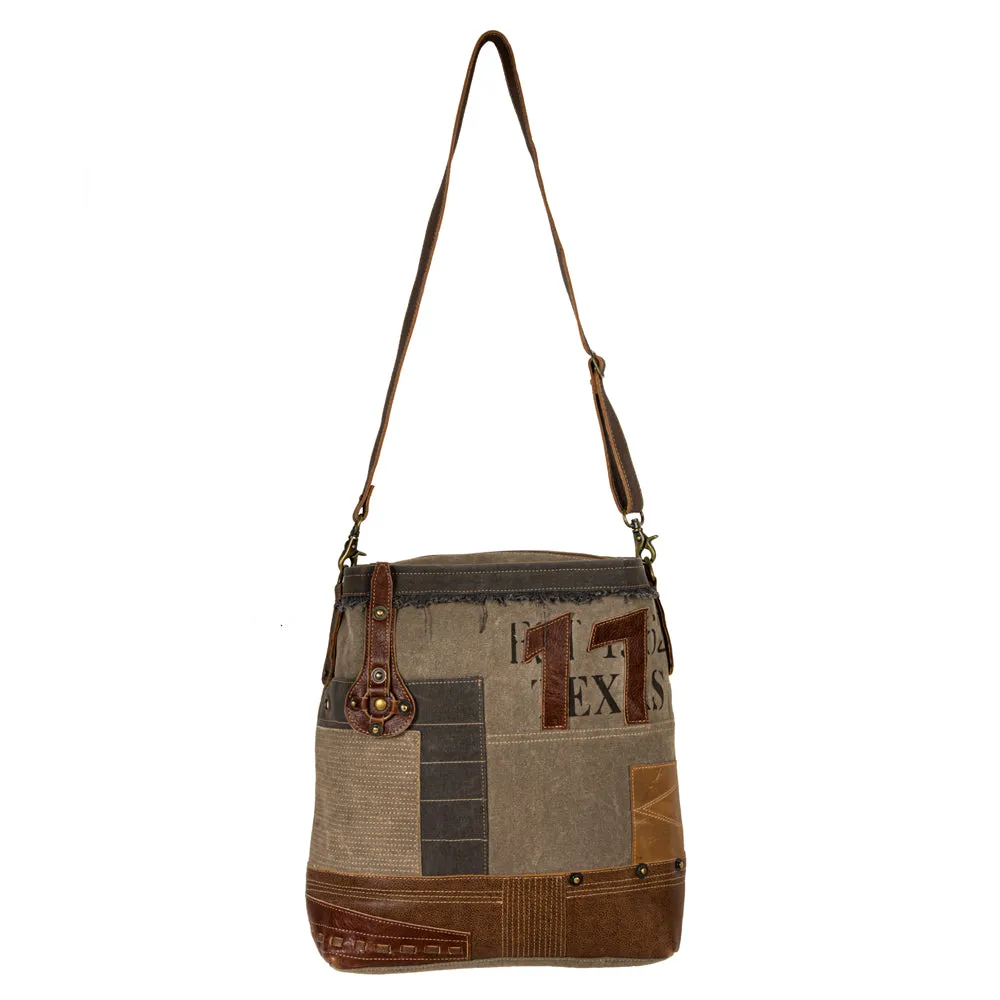 Vintage Traveler Patchwork Shoulder Bag