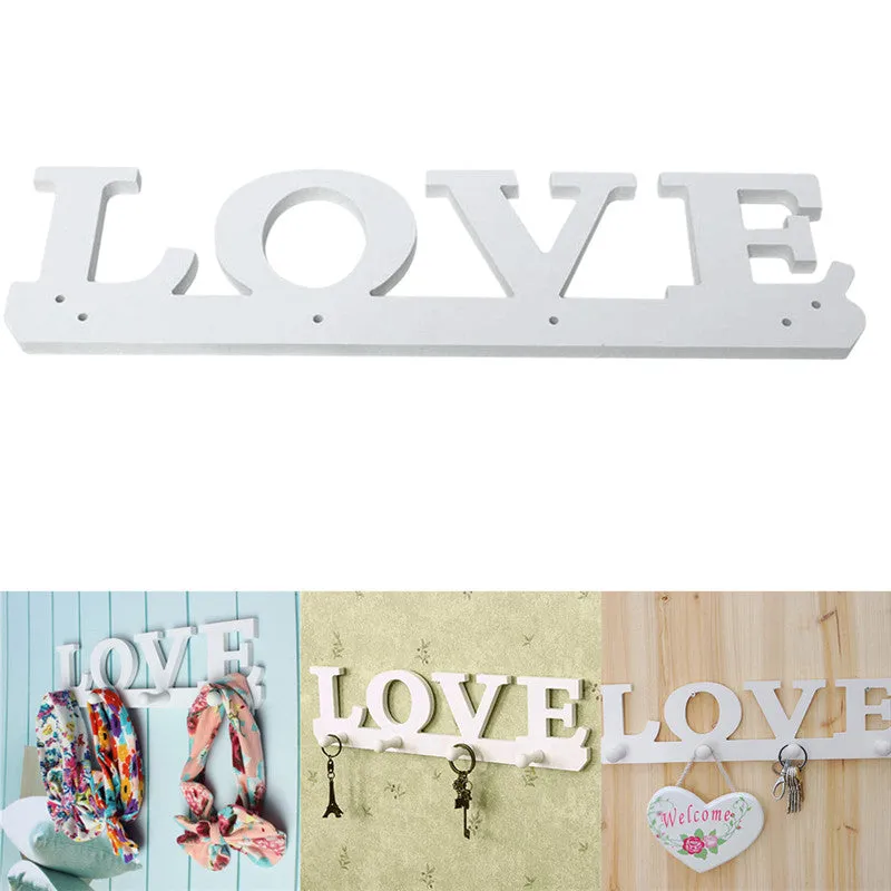 Vintage White Love Hanger