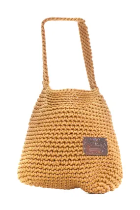 Vintage Y2K Camel Woven Knit Purse