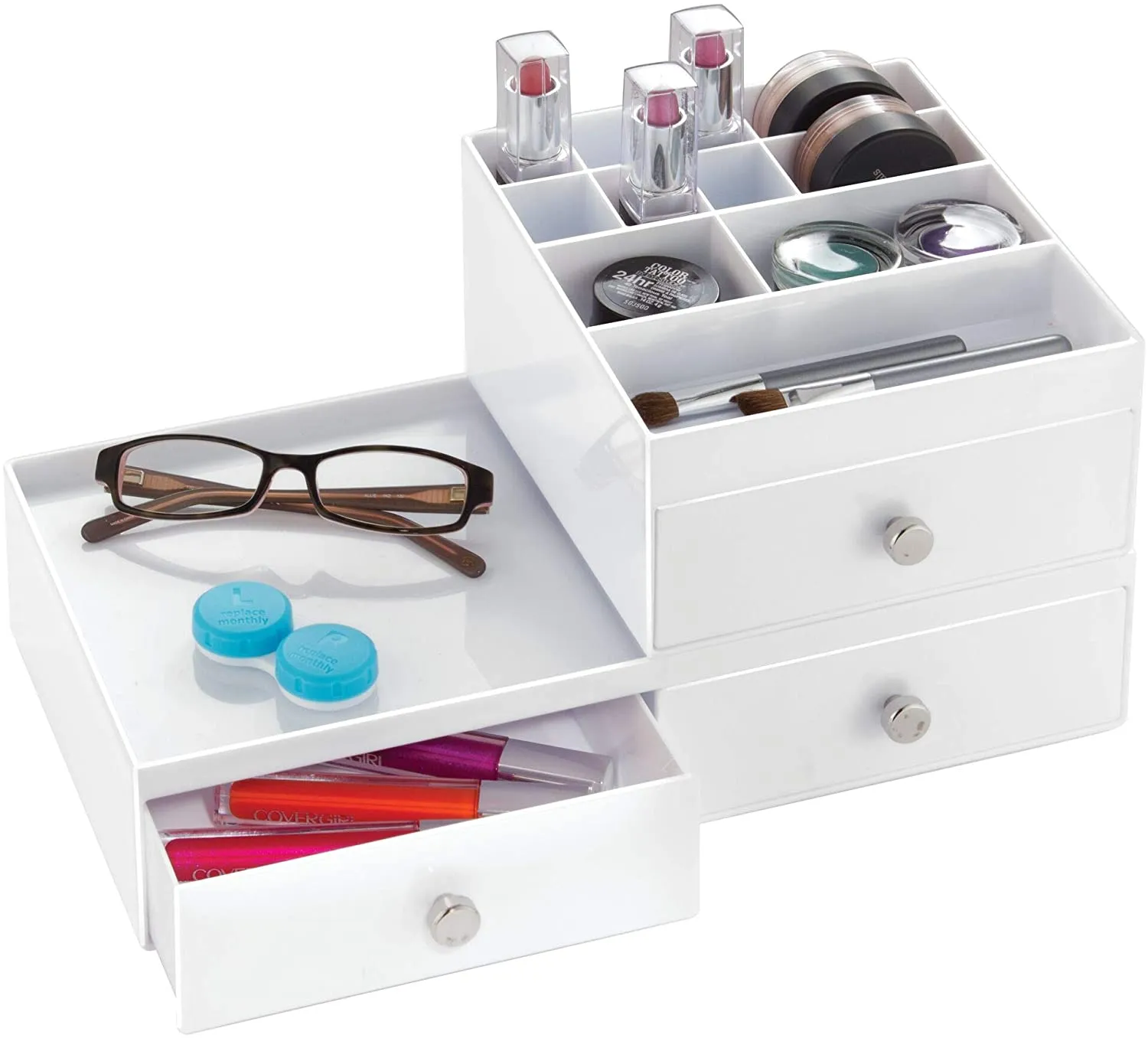 White Drawers - 2 Drawer Wide