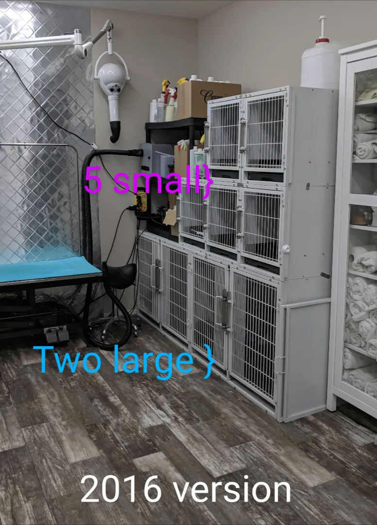 White Groomers Cage Small