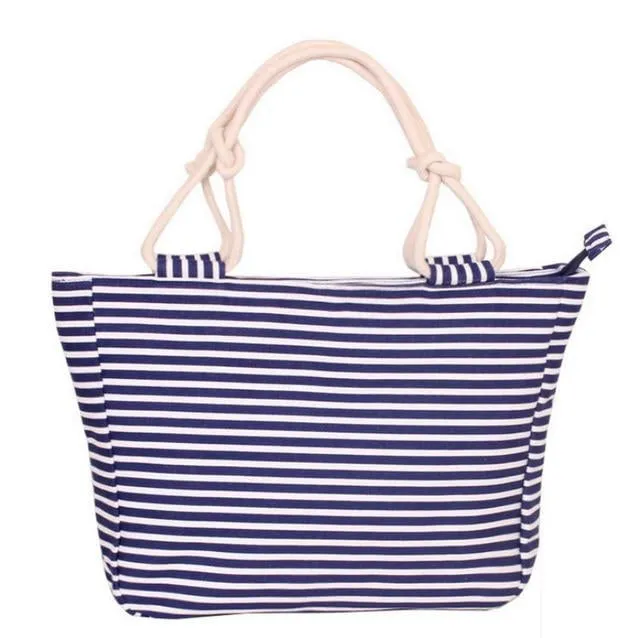 Women's Canvas Multi Color Tote Hand Bag