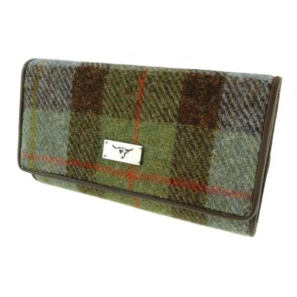 Women's Harris Tweed Tiree Long Purse  Macleod Tartan