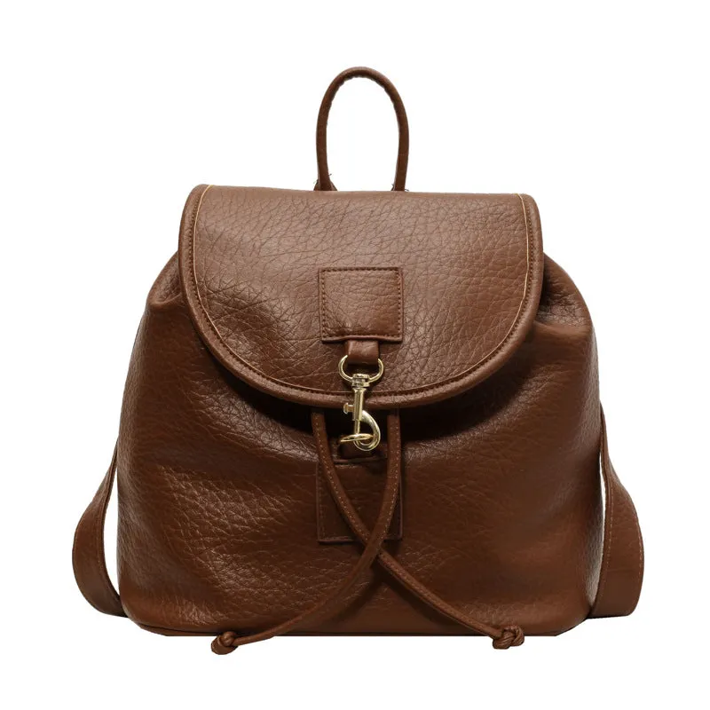 WOMEN'S RETRO PU BACKPACK