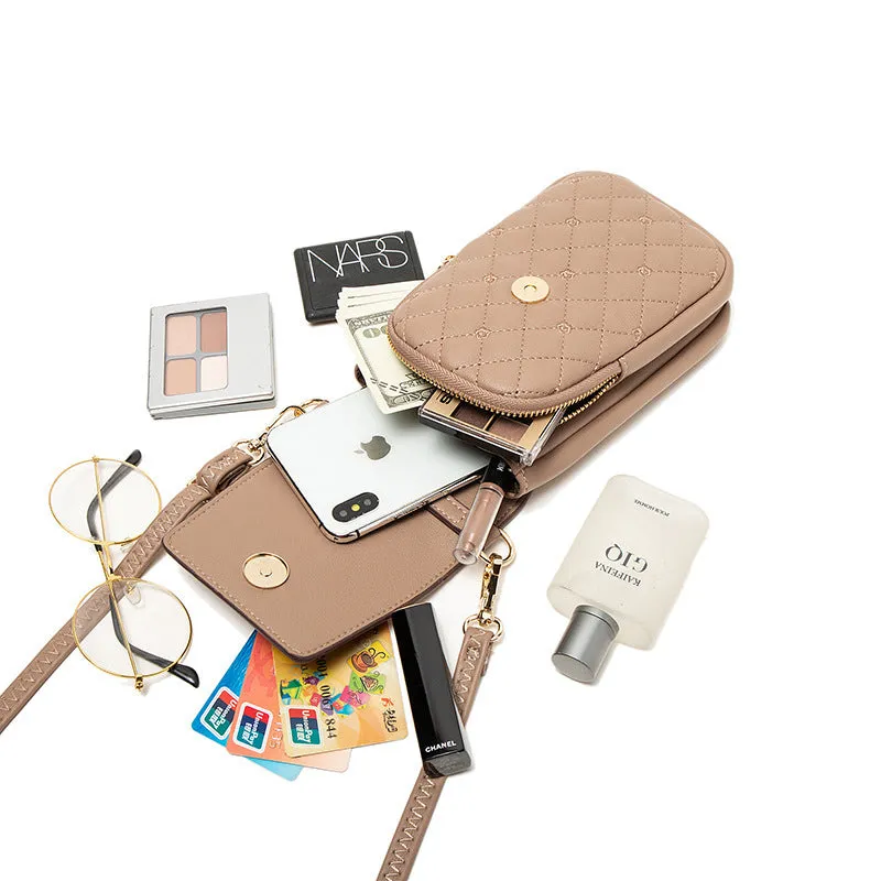 Women's Simple Multifunctional Crossbody Mobile Phone Bag