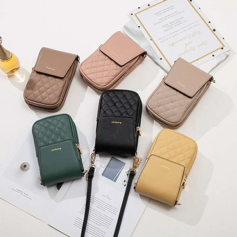 Women's Simple Multifunctional Crossbody Mobile Phone Bag