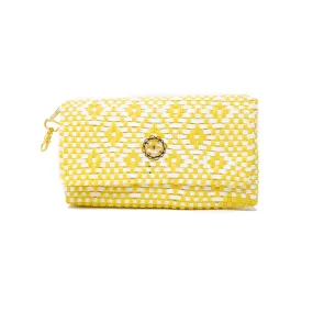 YELLOW AZTEC CLUTCH