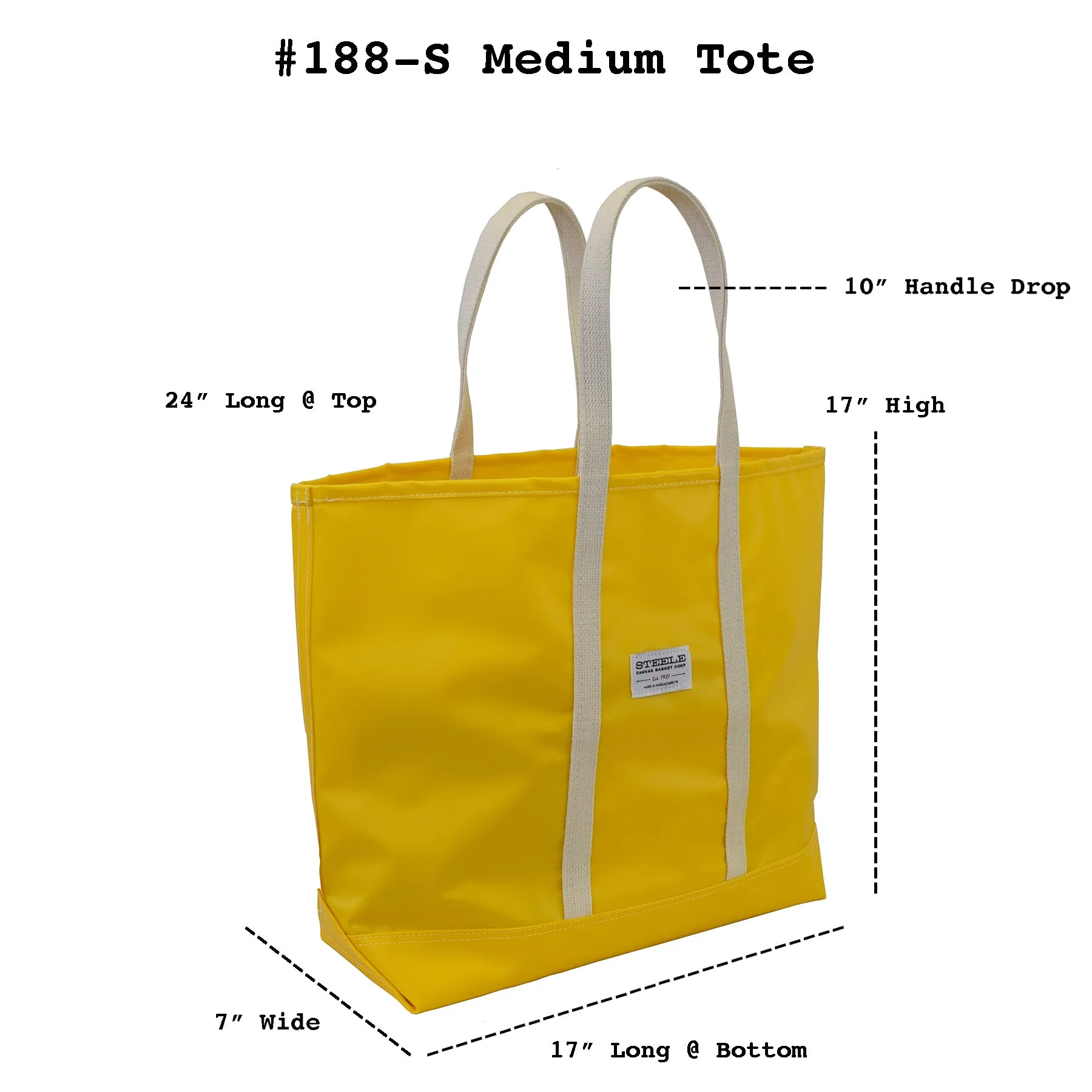 Yellow Steeletex Beach Tote - Medium